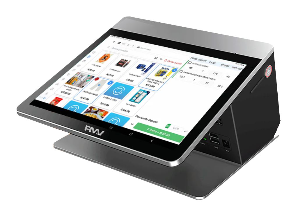 All In One+Tiketera 80mm+Lector de Codigos de barra - 11.6" Pulgadas - Android 11 - 4+64GB - Táctil