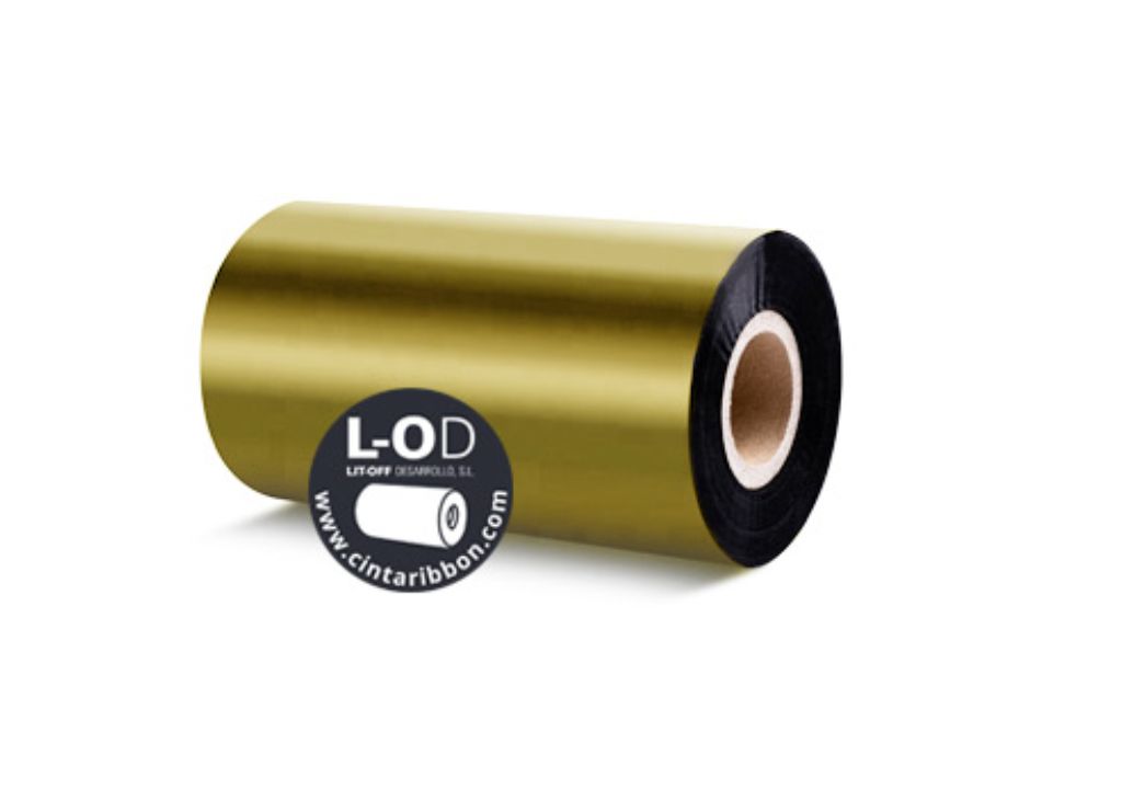 Ribbon resistente al agua Dorado CR02 110mm*300metros TT