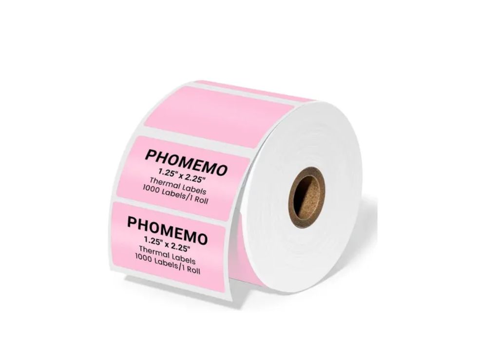 Etiqueta Adhesiva TD de 50*25mm 1000 unid rosado plastificado