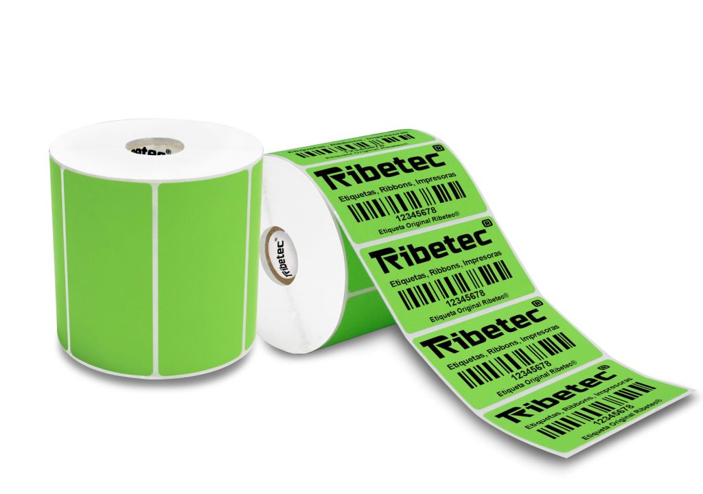 Etiqueta Adhesiva TD de 60*40mm 1000 unid verde claro plastificado