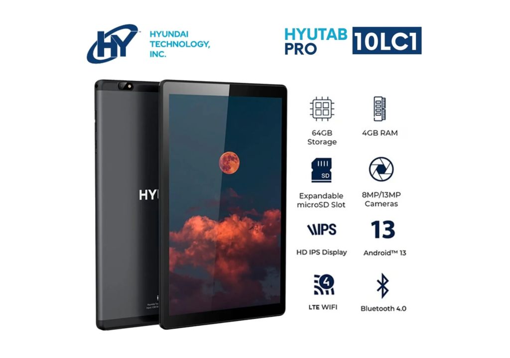 TABLET HYUNDAI HYTAB PRO 10LC1(HT10LC1MS GLTM01) 4GB 64GB 10.1" ANDROID